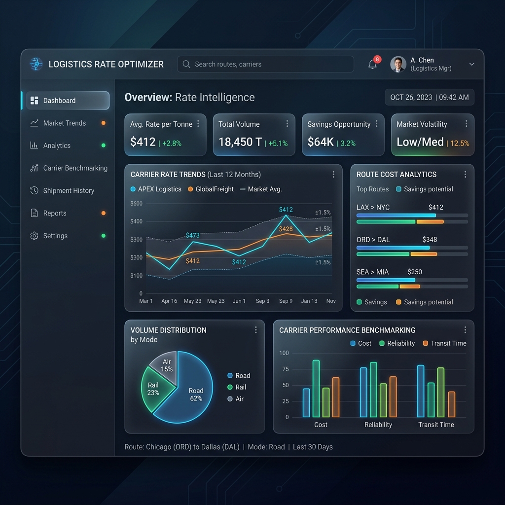 WebCargo Dashboard